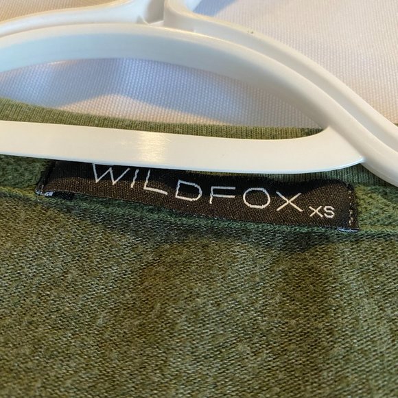 Wildfox XS Green Long-Sleeve Top - Picture 3 of 6